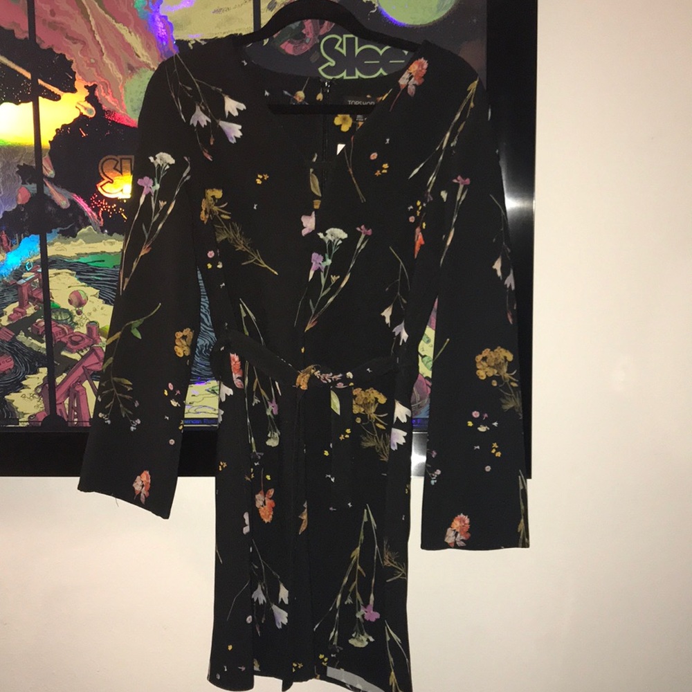 Top Shop black floral dress